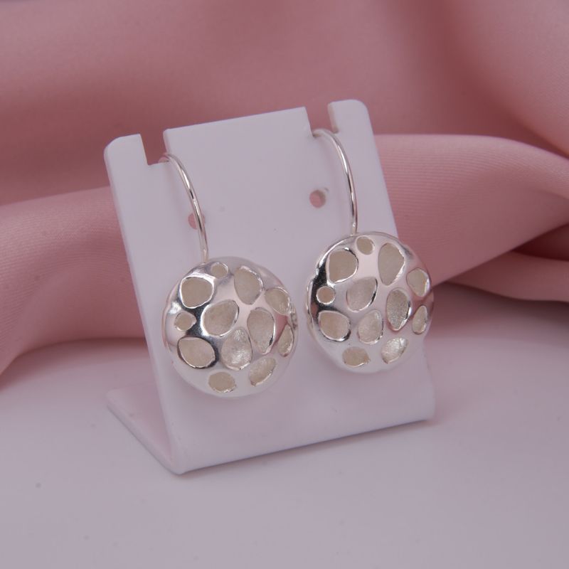 Preview: Ohrhänger Lotus Kapsel Silber